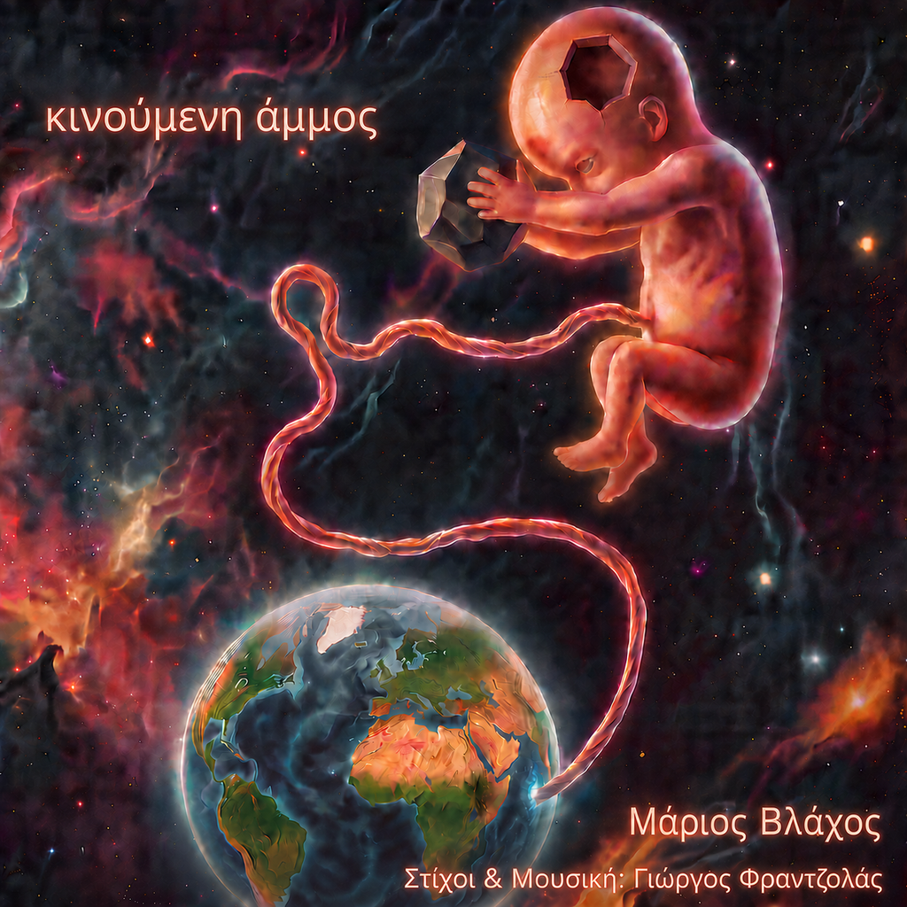 Kinoumeni Ammos cover artwork – Marios Vlachos
